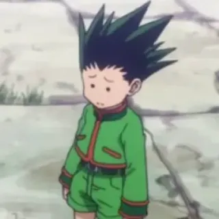 😟 Gon Freecss Hunter x Hunter anime, gon freecss, hunter x hunter, cartoon, character telegram sticker