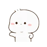 🤨 süß, kawaii, entzückend, Figur, freundlich, Hallo telegram sticker