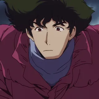 🚬 Spike Spiegel Cowboy Bebop Anime, Desenho animado, Western espacial, Spike Spiegel, Cowboy Bebop whatsapp sticker