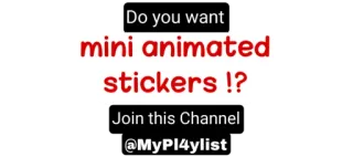 ❤️ Do you want mini animated stickers !? Join this Channel @MyPI4ylist adesivos, animado, canal whatsapp sticker
