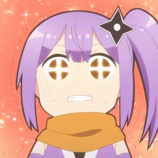 🤩 Anime, Ninja, Shuriken, Kreskówka, Słodkie, Kawaii, Manga, Postać telegram sticker