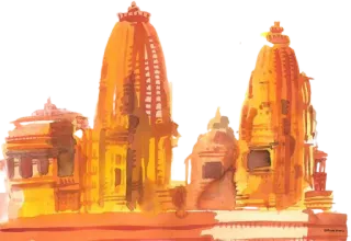 ✨ temple, architecture, building, hindu, religious telegram sticker