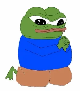 🌟 Pepe the Frog pepe, rana, triste, meme, meme di internet telegram sticker
