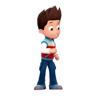 😃 Ryder Paw Patrol Ryder, Paw Patrol, karakter kartun, animasi, anak laki-laki, anak telegram sticker