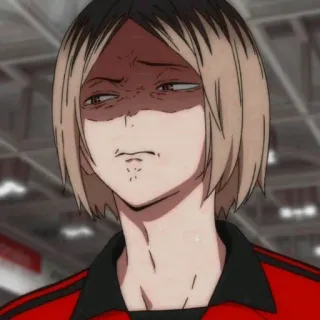 🌈 Kozume Kenma Haikyuu!! anime, haikyuu, kozume kenma, kenma, character, expression, sticker telegram sticker