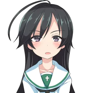 😮 Anime, Mädchen, süß, Manga whatsapp sticker