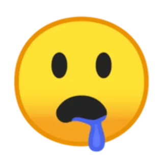 🤤 emoji, sad, crying, tear, face telegram sticker