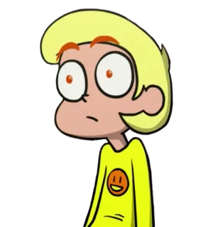 😳 cartoon, personage, illustratie, sticker whatsapp sticker