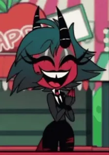 🤩 Millie Helluva Boss demonio, dibujos animados, Helluva Boss, Millie whatsapp sticker