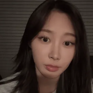 🫧 여자, 갈색 머리, 초상화, 얼굴, 한국인 telegram sticker