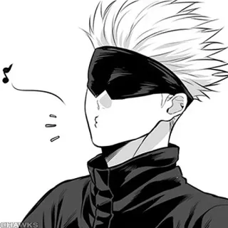 😙 Gojo Satoru Jujutsu Kaisen Anime, Manga, Gojo Satoru, Jujutsu Kaisen, Personnage, Bandeau telegram sticker