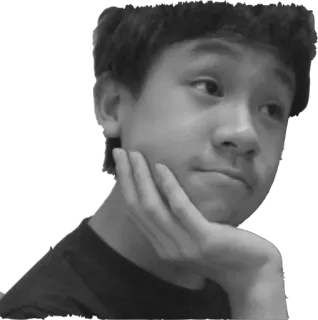 💁 osoba, azjatycki, myślący, portret, wyraz, twarz telegram sticker