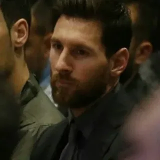 🎲 Lionel Messi ฟุตบอล, อเมริกันฟุตบอล, นักกีฬา, ผู้ชาย, เคร่งขรึม, มืออาชีพ telegram sticker