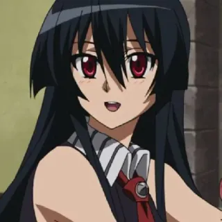 😃 Akame Akame ga Kill! Аниме, Персонаж, Акаме, Akame ga Kill, Девушка, Красные глаза telegram sticker