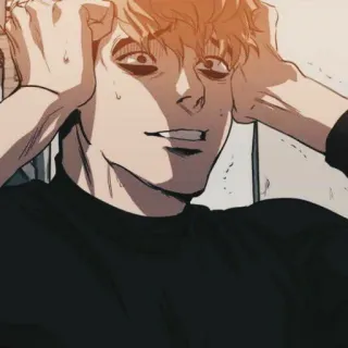 ❤️ 动漫, 漫画, 恐怖, Killing Stalking telegram sticker