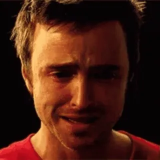 ๐ข Jesse Pinkman Breaking Bad crying, sad, upset, tv, drama whatsapp sticker