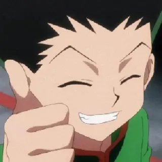 👍 Gon Freecss Hunter x Hunter anime, Gon, Hunter x Hunter, cartoon, smile, thumbs up telegram sticker
