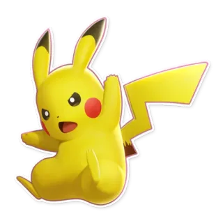 ⚔️ Pikachu Pokemon Pikachu, Pokémon, Dessin animé, Jaune, Personnage, Anime telegram sticker