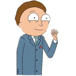 👋 Morty Smith Rick and Morty cartoni animati, Adult Swim, personaggio, animato, Morty, Morty Smith whatsapp sticker