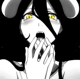 💛 Albedo Overlord Anime, Albedo, Overlord, Fantasy, Demone, Personaggio telegram sticker