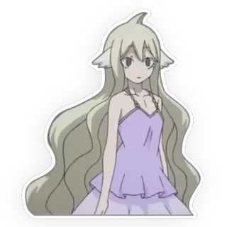 😐 Mavis Vermillion Fairy Tail anime, fairy tail, mavis vermillion, carino, kawaii telegram sticker