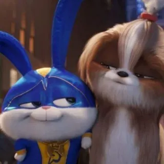 🐰 Snowball The Secret Life of Pets cartoni animati, coniglio, cane, animali domestici, animale, animato whatsapp sticker