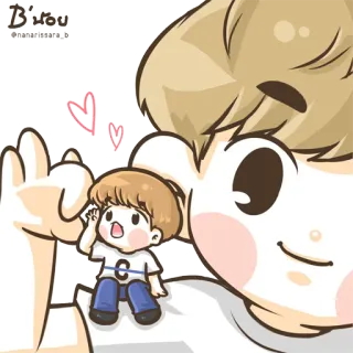 ♥ B'น้อย
Sweetie Pie Hoạt hình, Dễ thương, Tình yêu, Trái tim, Tình bạn telegram sticker