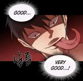 🤤 GOOD...VERY GOOD...! Anime, Manga, Fumetto, Lingua, Espressione, Faccia telegram sticker