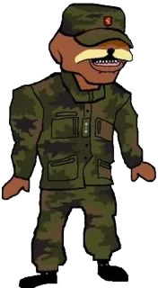 👺 군대, 유니폼, 군인, 개, 만화, 동물 telegram sticker