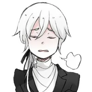 🤧 Anime, Personaje, Triste, Manga, Dibujo animado, Ilustración telegram sticker