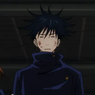 ♣️ Megumi Fushiguro Jujutsu Kaisen Anime, Manga, Zauberer, Schüler, Ernst telegram sticker