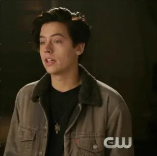 🖤 Jughead Jones Riverdale Jughead Jones, Riverdale, Cole Sprouse, Drama adolescente, Televisão, Personagem telegram sticker