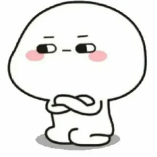 😒 Cartoon, Niedlich, Ausdruck, Pose telegram sticker