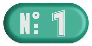 1️⃣ N° 1 Número uno, Mejor, Ganador, Turquesa, Botón, Etiqueta, Premio telegram sticker