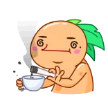 😐 Hoạt hình, Choáng váng, Cây, Uống, Dễ thương, Vui nhộn telegram sticker