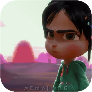 😒 Vanellope von Schweetz and Wreck-It Ralph Wreck-It Ralph telegram sticker