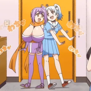 😃 Anime, Kreskówki, Postacie, Przyjaźń, Kawaii, Manga telegram sticker