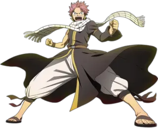 😡 Natsu Dragneel Fairy Tail アニメ, フェアリーテイル, ナツ・ドラグニル, 炎, 魔法使い, 格闘, 魔導士, キャラクター whatsapp sticker