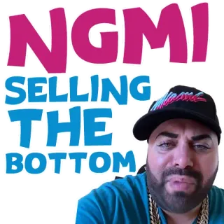 🟥 NGMI
SELLING
THE
BOTTOM Сленг, Мем, Оскорбительный, Обидный whatsapp sticker