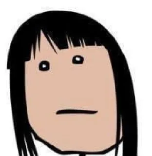 😐 밈, 웃긴, 만화, 얼굴, 표정 telegram sticker