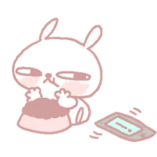 😒 ウサギ, 可愛い, 動物, ステッカー telegram sticker