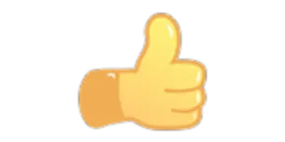 👍 thumbs up, like, good, okay, emoji, agreement, approval telegram sticker
