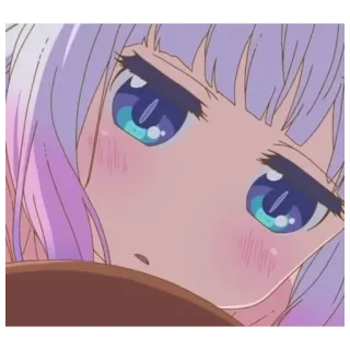 🗝 Anime, Fille, Mignon, Visage, Yeux telegram sticker