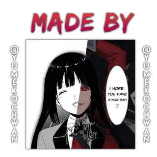 © I HOPE YOU HAVE A NICE DAY! Anime, Personaggio, Saluto, Positivo, Sorriso, Cartone animato whatsapp sticker