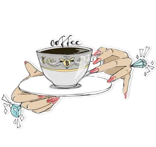 BITCOIN/Дракон и его принцесса telegram stickers