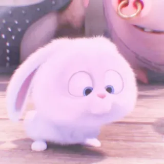 🐰 Snowball The Secret Life of Pets kelinci, imut, hewan peliharaan, binatang, kartun, putih, berbulu telegram sticker