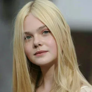 😊 Elle Fanning Elle Fanning, actriz, rubia, celebridad, mujer telegram sticker