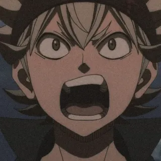 🎻 Asta Black Clover anime, manga, shonen, asta, black clover, character, animation telegram sticker