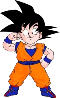 💪 Goten Dragon Ball Z 动漫, 孙悟天, 龙珠, 小孩, 武术 telegram sticker