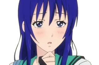 😳 Teruhashi Kokomi The Disastrous Life of Saiki K. Аниме, Девочка, Краснеет, Милая, Saiki Kusuo no Psi-nan, Терухаши Кокоми telegram sticker